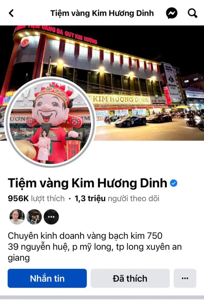 Tiệm vàng Kim Hương Dinh lớn nhất tỉnh An Giang bị kiểm tra “nóng”