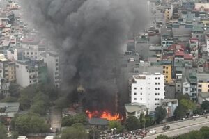 Vi.de.o cháy lớn tại Mễ Trì, Nam Từ Liêm, Hà Nội