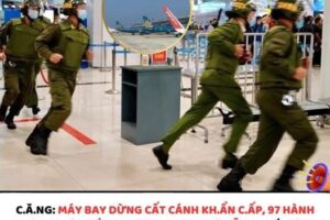 C.Ă.NG: MÁY BAY DỪNG CẤT CÁNH KH.ẨN C.ẤP, 97 HÀNH KHÁCH PHẢI KIỂM TRA AN NINH TẠI ĐÀ NẴNG