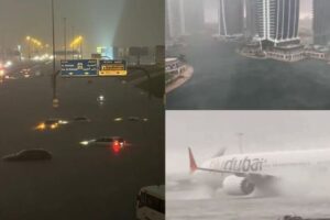 NGẬP LỤT KINH HOÀNG Ở DUBAI: Siêu xe trôi nổi trên phố, máy bay ‘lướt trên mặt nước’ tạo nên cảnh tượng chưa từng có