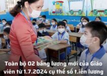 Toàn bộ 02 bảng lương mới của giáo viên từ 1.7.2024 cụ thể số t.iền lương cơ bản có đúng không?