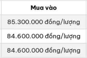 Giá vàng tăng không ngừng, SJC lập đỉnh cao kỷ lục 87,5 triệu