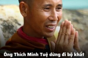 Ông Thích Minh Tuệ dừng đi bộ khất thực, lý do chính thức được phơi bày?