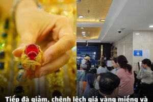 Tiếp đà giảm, chênh lệch giá vàng miếng và vàng nhẫn xuống cực thấp: Người dân nên mua vào hay chờ thêm?