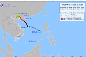 Cập nhật mới: Bão số 2 đang ở giai đoạn mạnh nhất, giật cấp 13