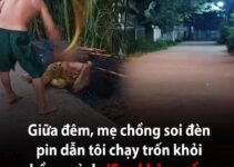 Giữa đêm, mẹ chồng soi đèn pin dẫn tôi chạy trốn khỏi chồng mình: ‘Con không sống được ở đây đâu, chạy đi’