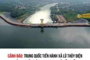 CẢNH BÁO: Trung Quốc tiến hành xả lũ thủy điện vào 11 giờ, ngày 11/9/2024 tới Sông Lô