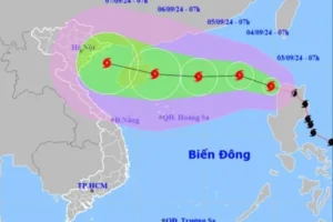 Bão Yagi vào Biển Đông, trở thành cơn bão số 3, giật cấp 16