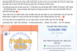 Làm rõ việc 1 câu lạc bộ “rút ruột” 90% số tiền ủng hộ người dân vùng lũ