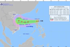 Dự báo bão số 4 mạnh cấp 9, giật cấp 10
