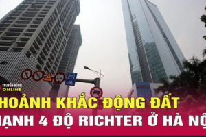 Clip: Khoảnh khắc động đất ở Hà Nội khiến mặt đất rung lắc