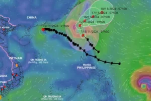 Bão Usagi khả năng vào Biển Đông hôm nay, trở thành bão số 9