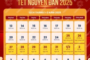 Lịch nghỉ Tết Dương lịch 2025 và chi tiết các ngày lễ khác trong năm