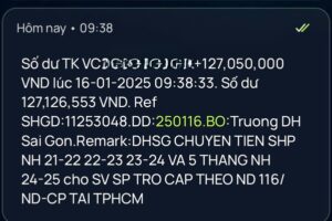 Tài khoản của nhiều sinh viên sư phạm bất ngờ nhận hơn 127 triệu đồng
