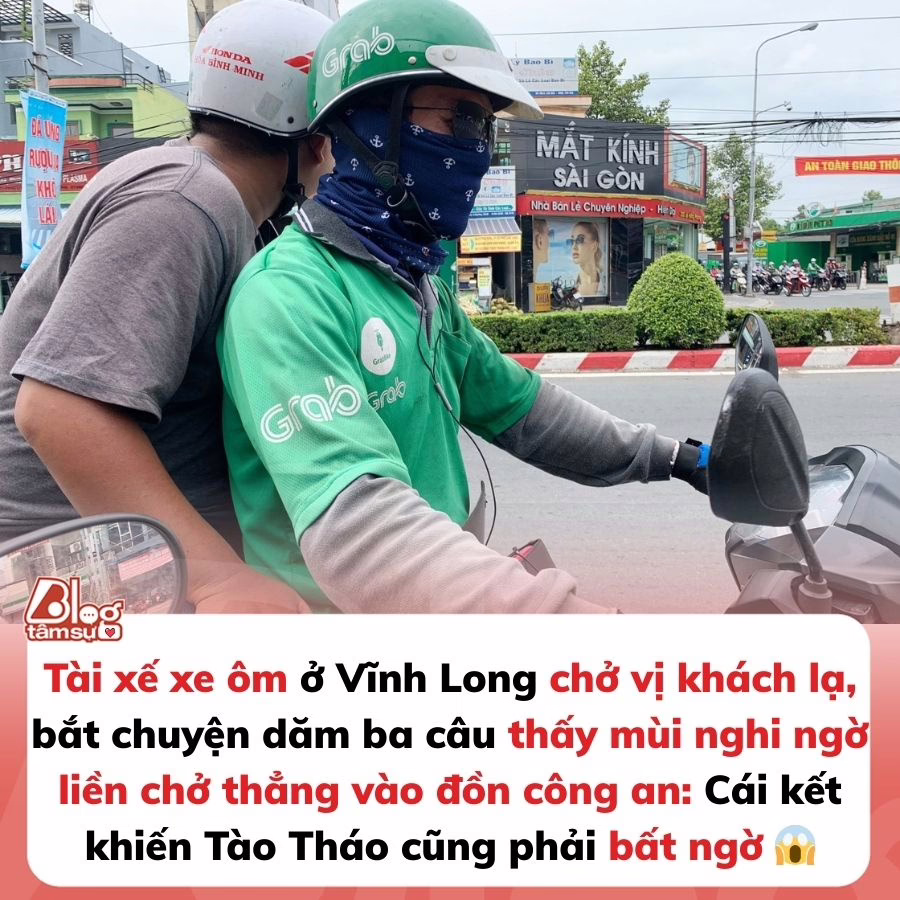 Phát hiện điểm bất thường, tài xế xe ôm chở thẳng đối tượng s:át h:ại 2 người đến trụ sở c:ông a:n