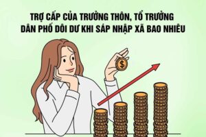 Trưởng thôn, tổ trưởng dân phố dôi dư khi sáp nhập xã được nhận về bao tiền?