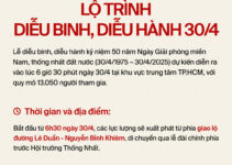 Chi tiết tuyến đường diễu binh, diễu hành ngày thống nhất đất nước tại TP.HCM
