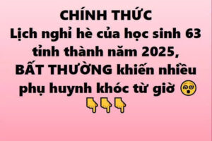 CHÍNH THỨC: Lịch nghỉ hè của học sinh 63 tỉnh thành năm 2025