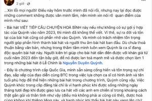Nhạc sĩ Nguyễn Văn Chung ‘Viết Tiếp Câu Chuyện Hòa Bình’ bất ngờ xin lỗi