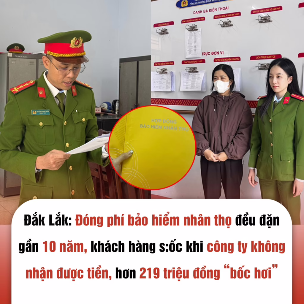 Khách đóng phí bảo hiểm nhân thọ đều đặn gần 10 năm, nhưng công ty không nhận được tiền: Hơn 219 triệu đồng bị chiếm đoạt