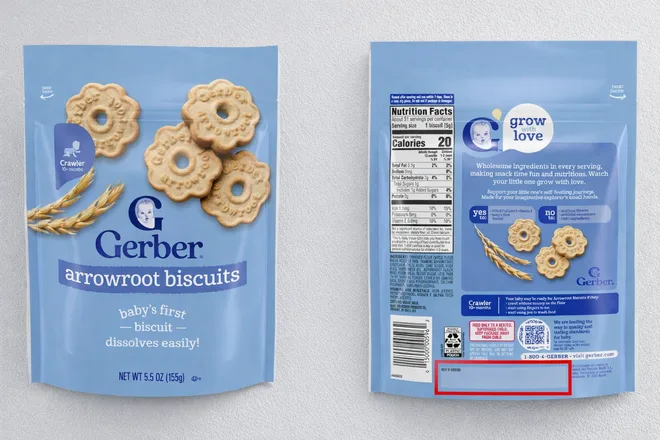 Thu hồi khẩn cấp 21 lô bánh ăn dặm Gerber của Nestlé