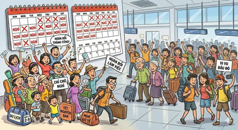 Lấy ý kiến hoán đổi lịch nghỉ lễ 30-4 và 1-5: Kết quả bất ngờ