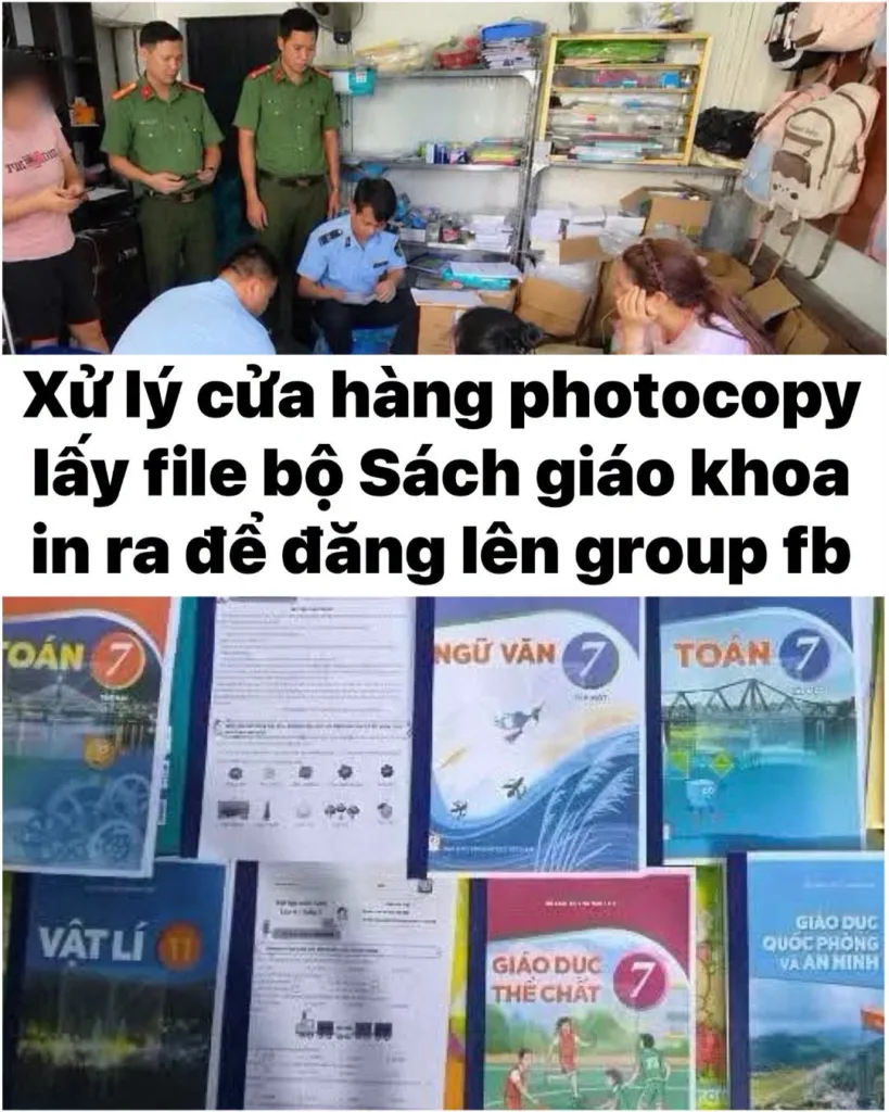 Cơ sở photocopy bi bắt sau lời mời gọi: “Không mua được sách cho con thì qua quán em in cho nhé”