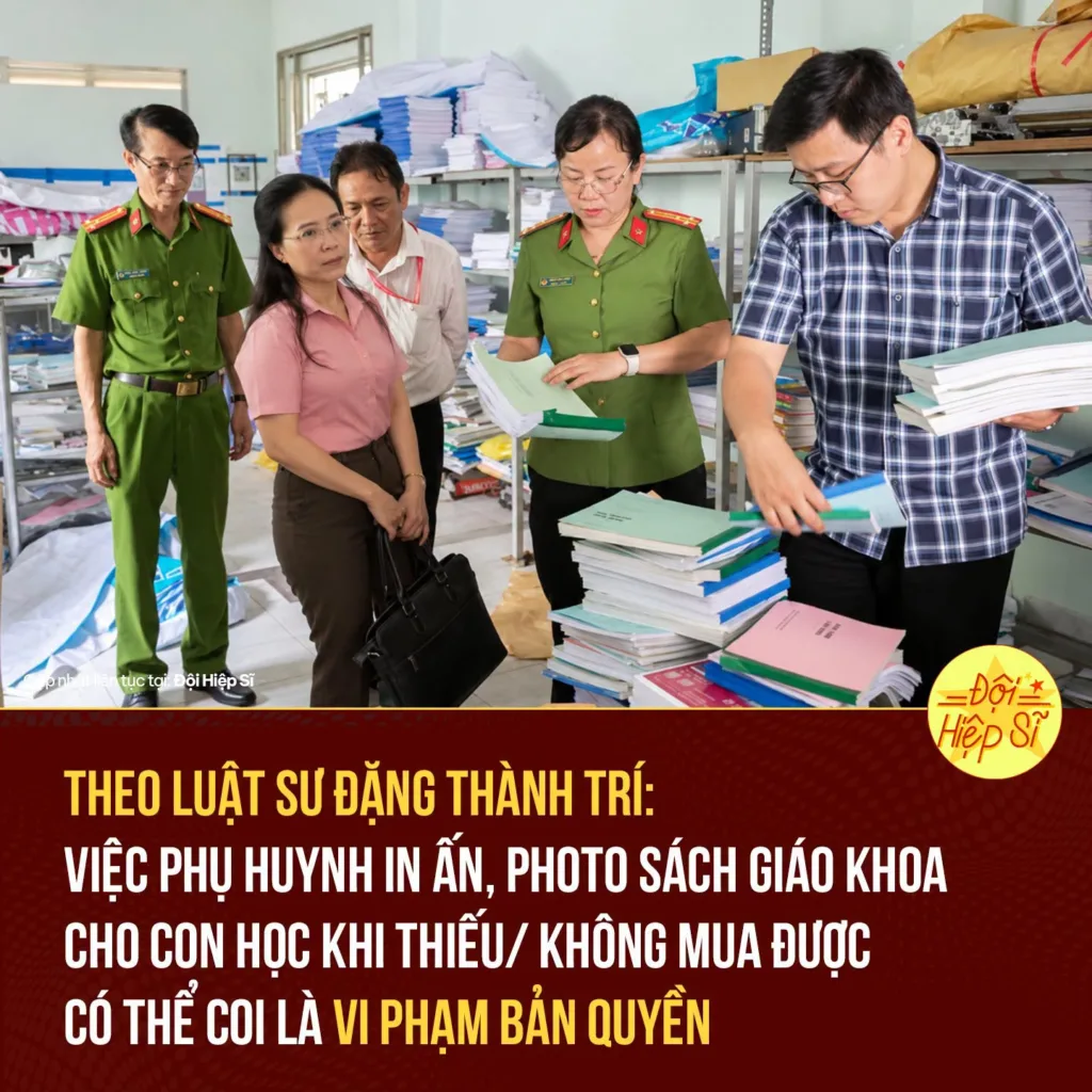 Phụ huynh tự ý photo sách giáo khoa cho con học tập, có thể bị phạt đến hơn 100 triệu